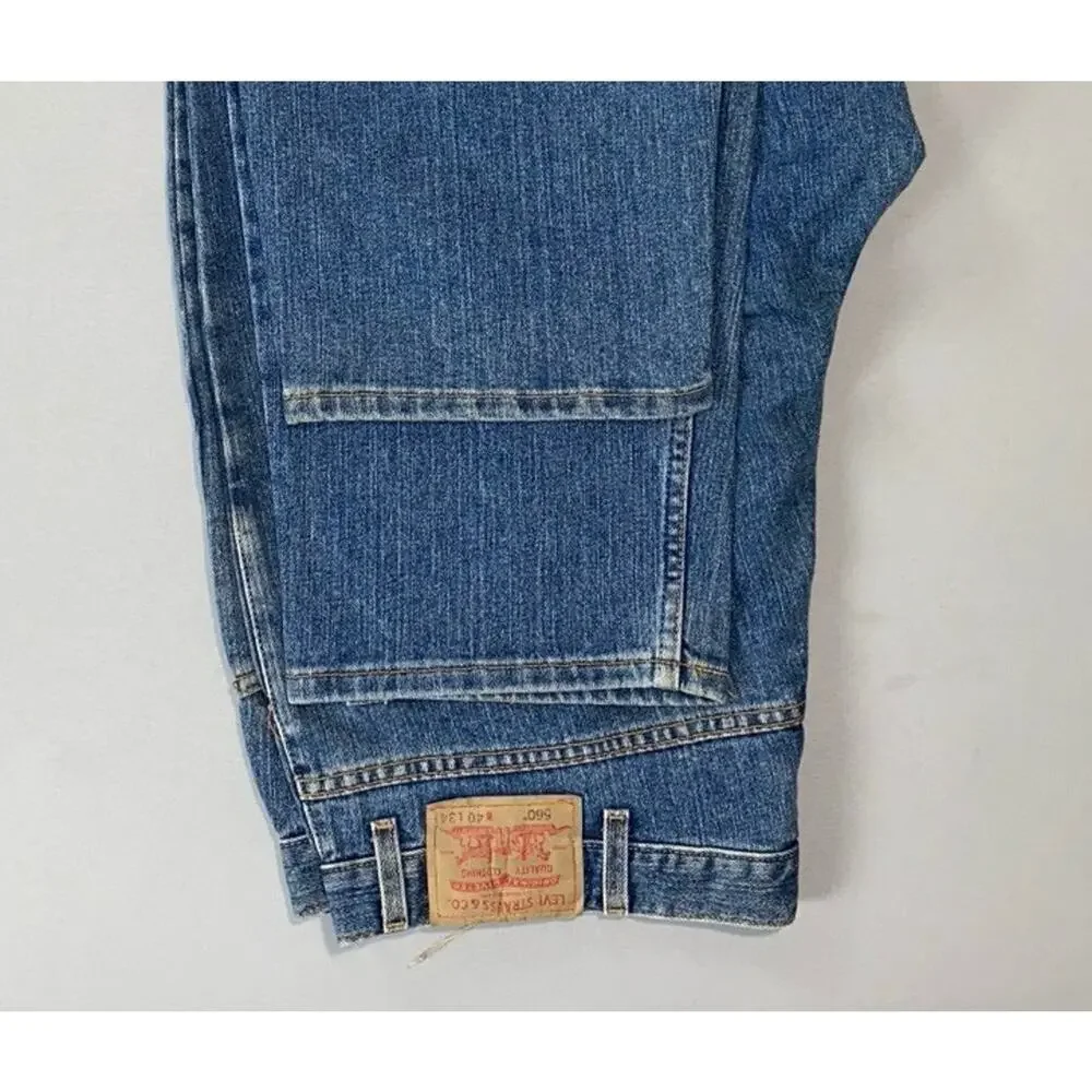 Levi's Vintage 560 Comfort Fit 5-Pocket Denim Jeans. Medium Wash, 40X34. NWOT!